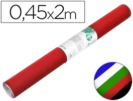 Liderpapel Rollo Adhesivo Plástico Autoadhesivo de Colores Surtidos, 100 Micras, 0.45 m x 2 m, para Forrar Metal, Madera, Plástico y Paredes