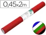 Liderpapel Rollo Adhesivo Plástico Autoadhesivo de Colores Surtidos, 100 Micras, 0.45 m x 2 m, para Forrar Metal, Madera, Plástico y Paredes