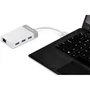 TRENDnet TU3-ETGH3 Adaptador USB 3.0 a Gigabit Ethernet con Hub de 4 Puertos, Blanco