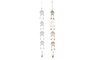 DKD Home Decor Decoración Colgante Árbol de la Vida Dorado y Blanco