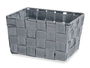 Kipit Cesta de Tela Cónica Rectangular Pequeña Gris 20 cm x 15 cm x 11 cm (Set de 24)