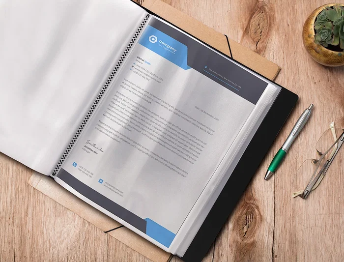 Liderpapel Carpeta 37735 Personaliza 40 Fundas Polipropileno DIN A4 Negra Portada y Lomo Personalizable