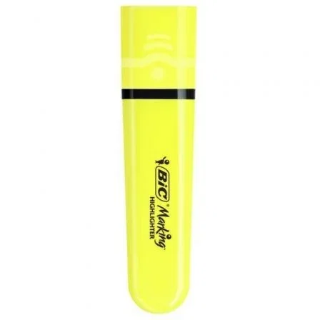 Bic Marcadores Fluorescentes Highlighter Flat Neón Amarillo Caja 12 Unidades 517962