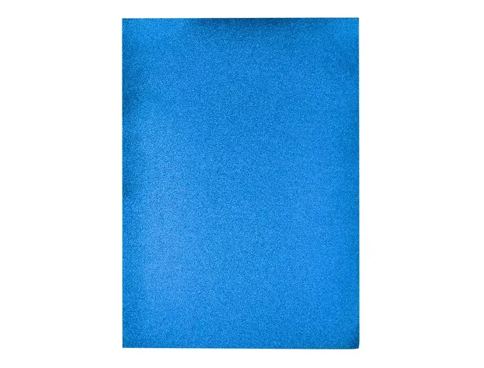Liderpapel Goma eva con purpurina biodegradable 50x70cm 2 mm azul oscuro 60g/m2