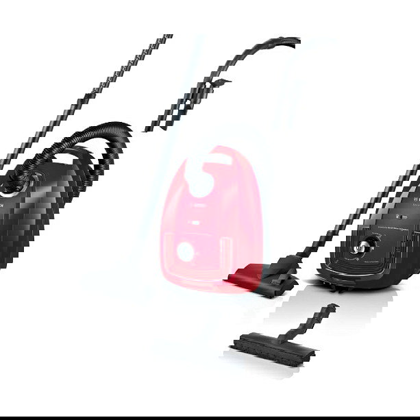 Bosch BGD38RD1H Serie 4 Aspiradora de tambor con Bolsa, 600W, 4L, Filtro Micro, Rojo, Cepillo para Polvo y Boquilla para Tapices Incluidos Bosch BGD38RD1H Serie 4 Aspiradora de tambor con Bolsa, 600W, 4L, Filtro Micro, Rojo, Cepillo para Polvo y Boquilla para Tapices Incluidos