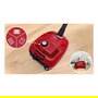 Bosch BGD38RD1H Serie 4 Aspiradora de tambor con Bolsa, 600W, 4L, Filtro Micro, Rojo, Cepillo para Polvo y Boquilla para Tapices Incluidos