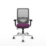 PIQUERAS Y CRESPO Silla de oficina Zulema con mecanismo Sincro/Traslack, Morado y Gris