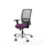 PIQUERAS Y CRESPO Silla de oficina Zulema con mecanismo Sincro/Traslack, Morado y Gris