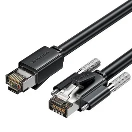 Vention IBUBD Cable de Red RJ45 SFTP Cat6A Industrial 0.5m Negro