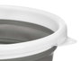 ARTE REGAL Cubo Plegable Blanco-Gris 10 L