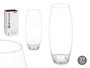 Giftdecor Jarron Cristal Abombado Transparente 37 cm (Set de 4)