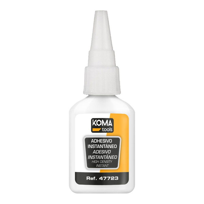 Koma Tools Adhesivo Instantáneo de Cianocrilato 20 g, Pegado Rápido en 5 Segundos para Multisuperficies, Resistente al Agua Koma Tools Adhesivo Instantáneo de Cianocrilato 20 g, Pegado Rápido en 5 Segundos para Multisuperficies, Resistente al Agua