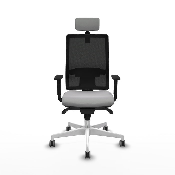 PIQUERAS Y CRESPO Silla de oficina Horna con Mecanismo Sincro, Gris claro y Negro PIQUERAS Y CRESPO Silla de oficina Horna con Mecanismo Sincro, Gris claro y Negro
