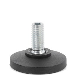 HERRAJES ALK Pie Nivelador TOFO con Rótula, Rosca M8 y Base de 35 mm