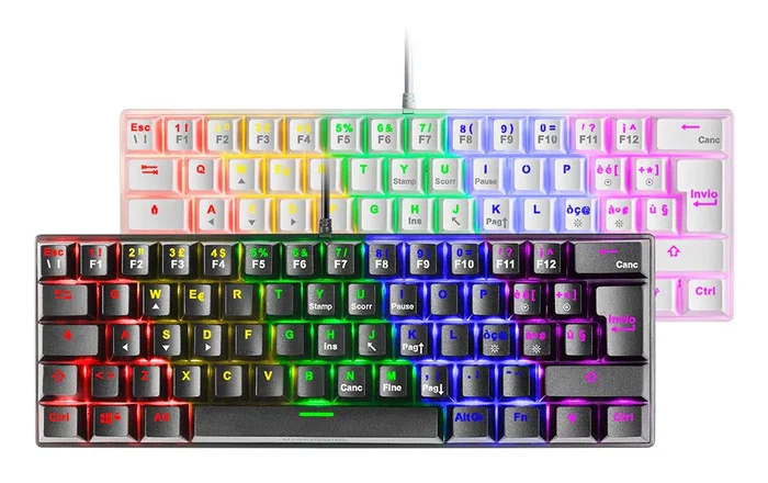 Mars gaming mk60 Teclado Gaming Mecánico 60% RGB antipolvo Mars gaming mk60 Teclado Gaming Mecánico 60% RGB antipolvo