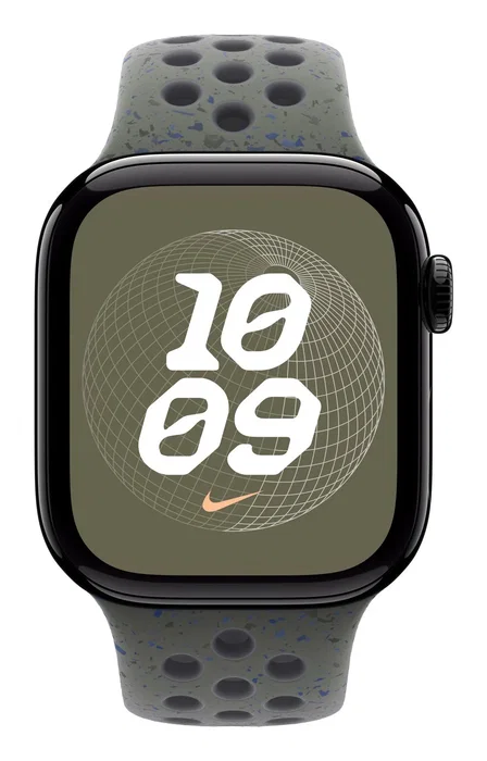 Apple Correa Nike Sport Band MC2H4ZM/A para Apple Watch 38mm/40mm/41mm, Caqui, Fluoroelastómero, Tamaño de Muñeca 150-200 mm - 1 Pieza