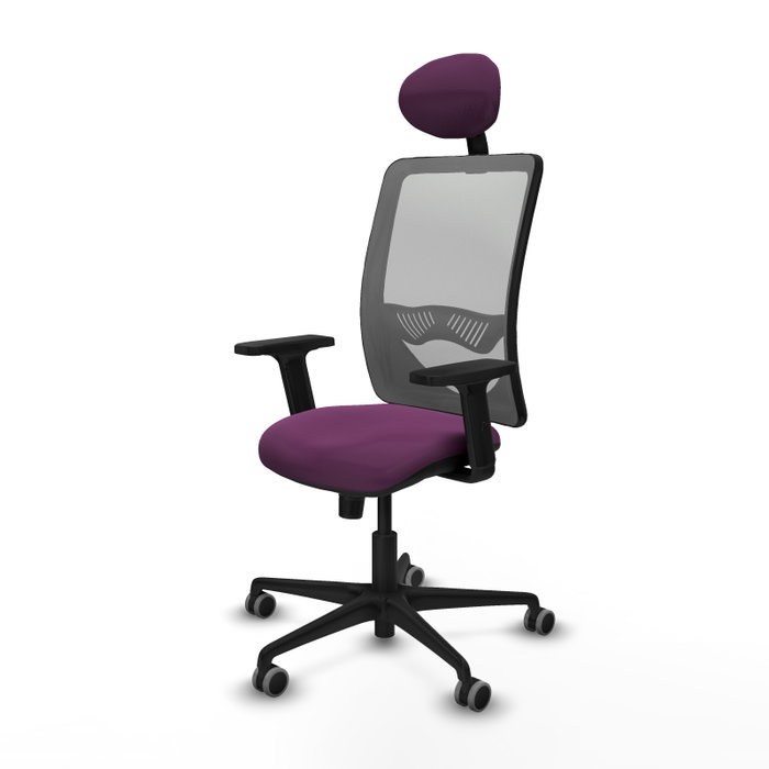 PIQUERAS Y CRESPO Silla de oficina Zulema con mecanismo Sincro, Morado y Gris PIQUERAS Y CRESPO Silla de oficina Zulema con mecanismo Sincro, Morado y Gris