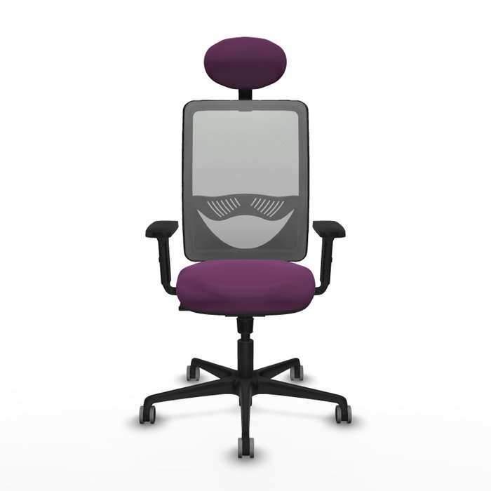 PIQUERAS Y CRESPO Silla de oficina Zulema con mecanismo Sincro, Morado y Gris PIQUERAS Y CRESPO Silla de oficina Zulema con mecanismo Sincro, Morado y Gris