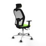 PIQUERAS Y CRESPO Silla de oficina Jorquera Sincro/Traslack Pistacho y Blanco