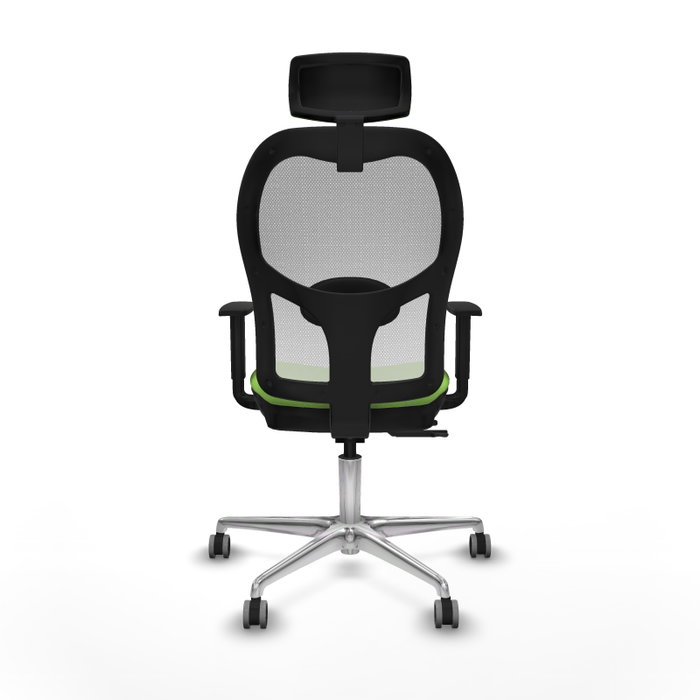 PIQUERAS Y CRESPO Silla de oficina Jorquera Sincro/Traslack Pistacho y Blanco
