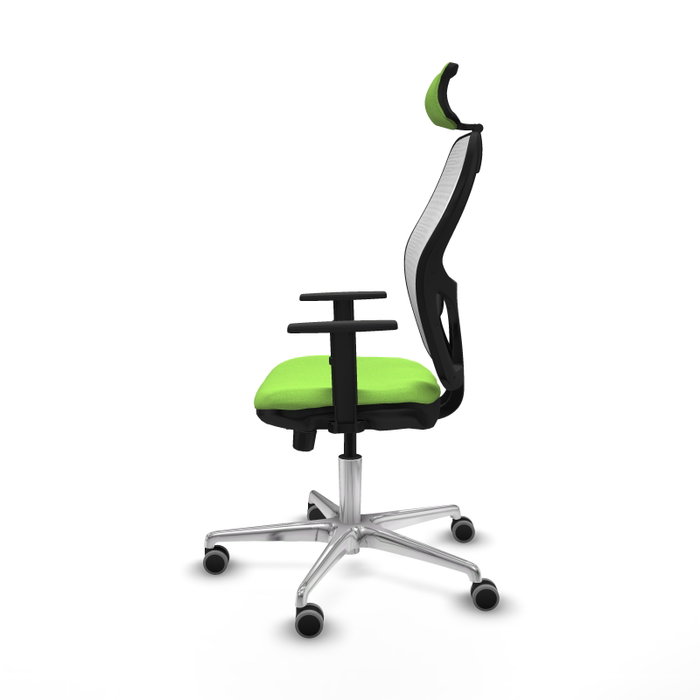 PIQUERAS Y CRESPO Silla de oficina Jorquera Sincro/Traslack Pistacho y Blanco