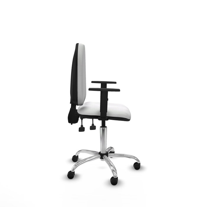 PIQUERAS Y CRESPO Silla de oficina Aýna Blanca con Brazos 1D
