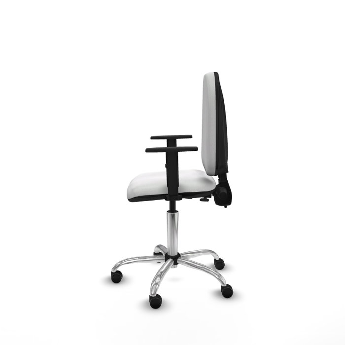 PIQUERAS Y CRESPO Silla de oficina Aýna Blanca con Brazos 1D