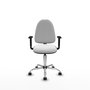 PIQUERAS Y CRESPO Silla de oficina Aýna Blanca con Brazos 1D