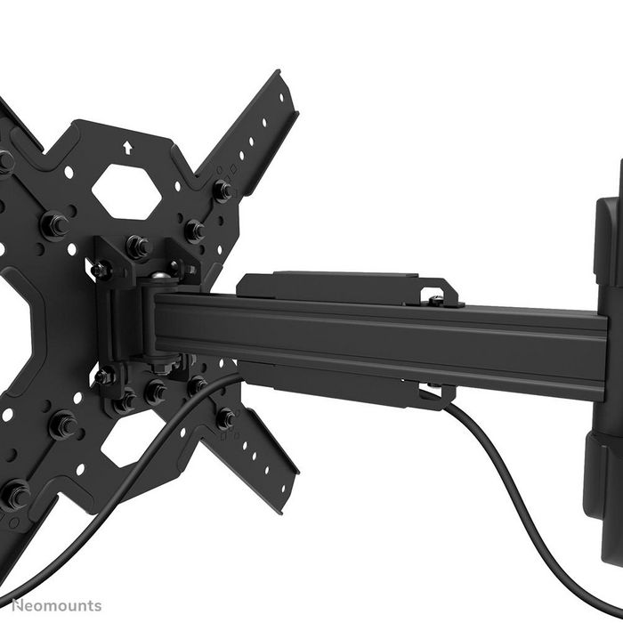 Neomounts WL40S-840BL14 Soporte de Pared Full Motion para TV, 2 Pivotes, VESA 400x400, Monitor de hasta 40", Brazo Articulado