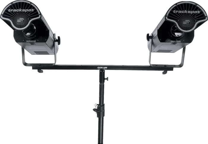 QUIKLOK Barra Montaje Focos / Efectos 8 Anclajes Soporte Luces Acero 1000mm Carga 56kg