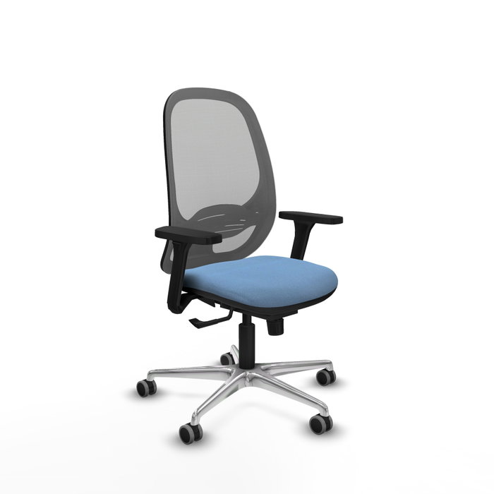 PIQUERAS Y CRESPO Silla de oficina Cilanco con mecanismo Sincro Azul cielo y Gris PIQUERAS Y CRESPO Silla de oficina Cilanco con mecanismo Sincro Azul cielo y Gris