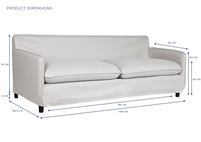 DKD Home Decor Sofá Moderno Beige 196 x 85 x 90 cm DKD Home Decor Sofá Moderno Beige 196 x 85 x 90 cm