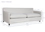 DKD Home Decor Sofá Moderno Beige 196 x 85 x 90 cm