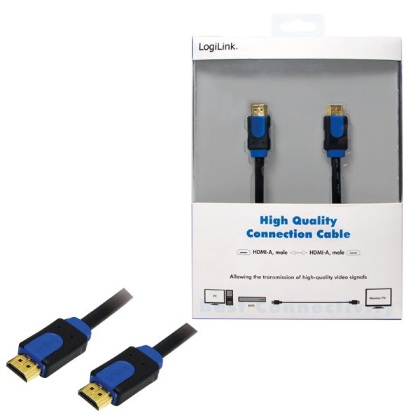 LogiLink CHB1101 Cable HDMI de 1m con contactos de oro LogiLink CHB1101 Cable HDMI de 1m con contactos de oro