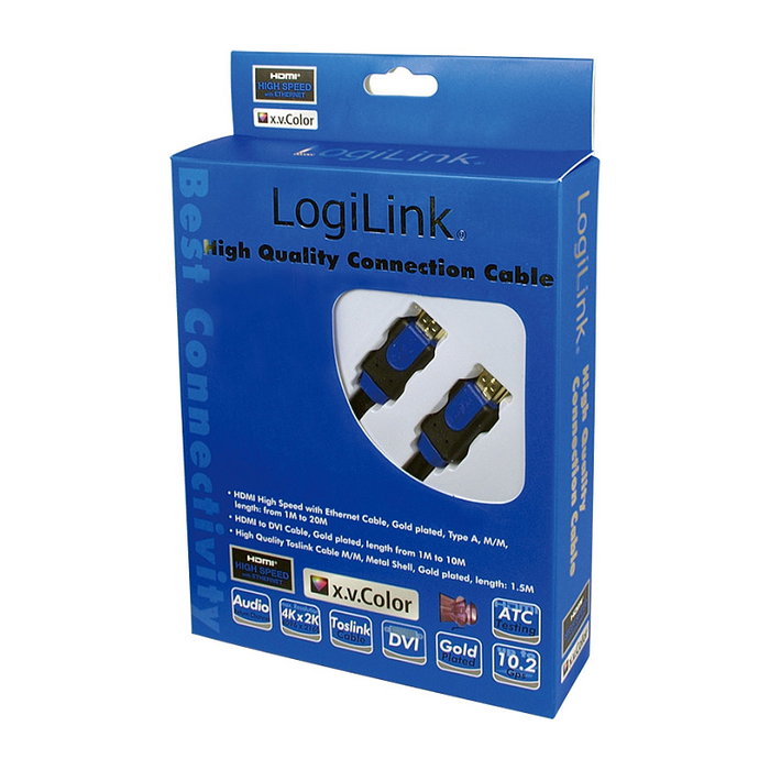 LogiLink CHB1101 Cable HDMI de 1m con contactos de oro LogiLink CHB1101 Cable HDMI de 1m con contactos de oro