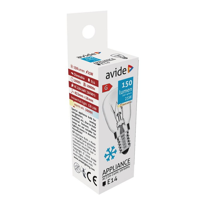 Avide Bombilla Halógena ARAC14WW-25W E14 25W 150lm Blanco Cálido Avide Bombilla Halógena ARAC14WW-25W E14 25W 150lm Blanco Cálido
