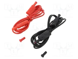 CHAUVIN ARNOUX Juego de cables de prueba de 2m con enchufes banana 4mm