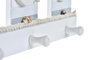 DKD Home Decor Perchero de Pared de Madera y Cuerda con Casitas Azul