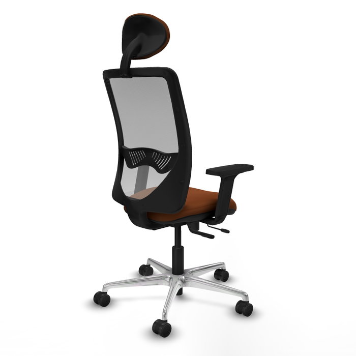PIQUERAS Y CRESPO Silla de oficina Zulema con mecanismo Sincro/Traslack, Marrón y Gris PIQUERAS Y CRESPO Silla de oficina Zulema con mecanismo Sincro/Traslack, Marrón y Gris