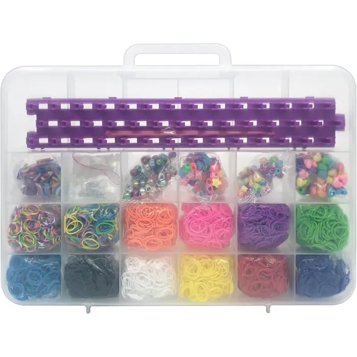 Lexibook LEX3380743110332 - Kit Gigante Todo en Uno para Taller de Tejido Elástico