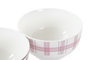 DKD Home Decor Bol Porcelana New Bone Rosa Blanco 13 x 7 x 13 cm (12 Unidades)