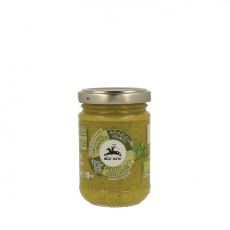 ALCE NERO PESTO GENOVES con albahaca 130gr BIO ALCE NERO PESTO GENOVES con albahaca 130gr BIO