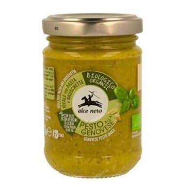 Alce Nero Pesto Genovés con Albahaca Ecológico 130Gr Alce Nero Pesto Genovés con Albahaca Ecológico 130Gr