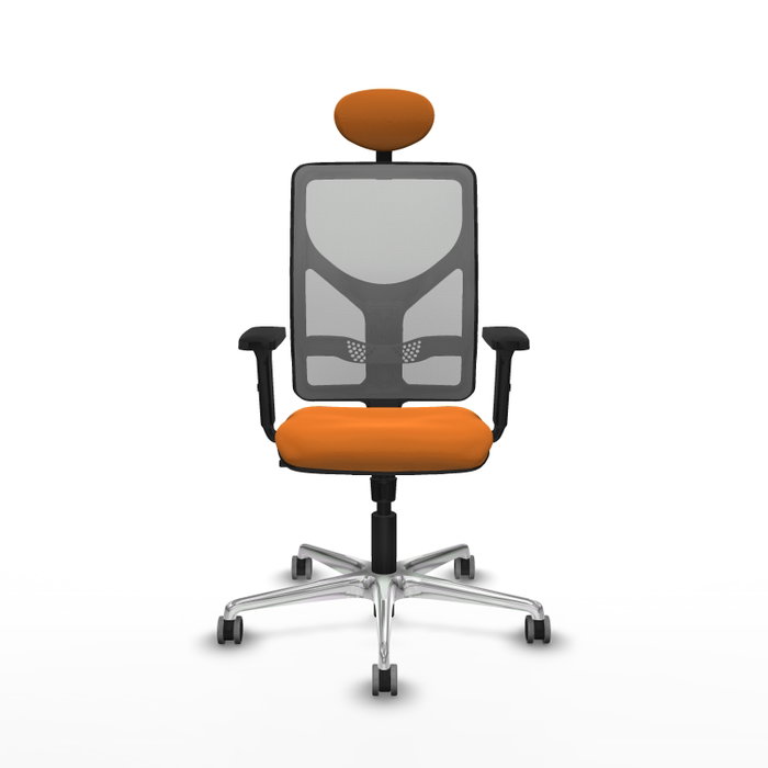 PIQUERAS Y CRESPO Silla de oficina Motilla con mecanismo Sincro, Naranja y Gris PIQUERAS Y CRESPO Silla de oficina Motilla con mecanismo Sincro, Naranja y Gris