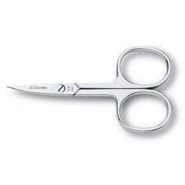 Tres Claveles Tijera de Uñas Curva 3.5 pulgadas de Acero Carbono