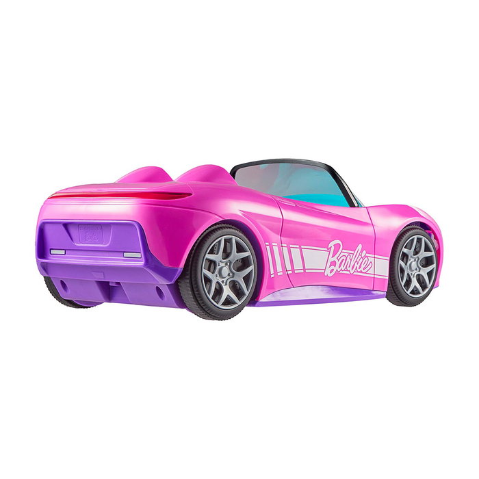 HOT WHEELS BARBIE JBH05 Coche Teledirigido Descapotable Rosa para 2 Muñecas, Juguete R/C, +4 años