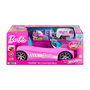 HOT WHEELS BARBIE JBH05 Coche Teledirigido Descapotable Rosa para 2 Muñecas, Juguete R/C, +4 años