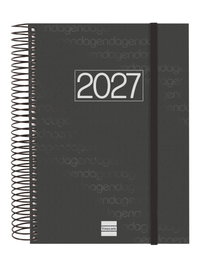 Finocam Agenda Espiral Basic Year 2027 Negra