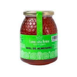 Como Una Reina Miel De Almendro, Tarro de Cristal, 1000 Gramos