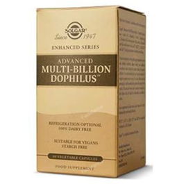 Solgar Advanced Multibilion Dophilus 2X60Cap Probióticos para Microbioma Intestinal Vegano